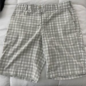 Nike Gray Flat Front Shorts Lightweight Golf